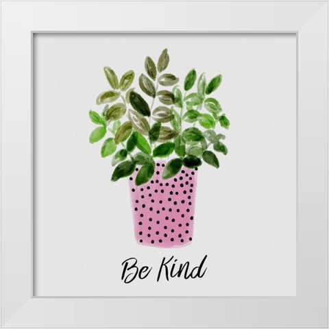 Nurtured Home 3 White Modern Wood Framed Art Print by Boho Hue Studio