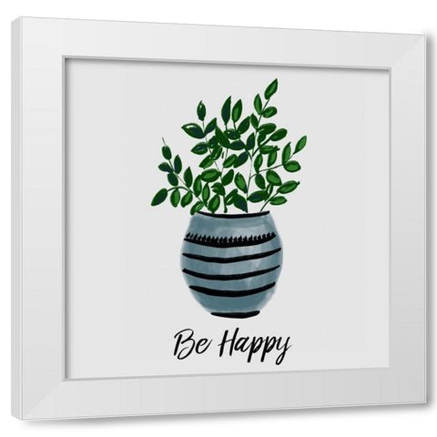 Nurtured Home 4 White Modern Wood Framed Art Print by Boho Hue Studio