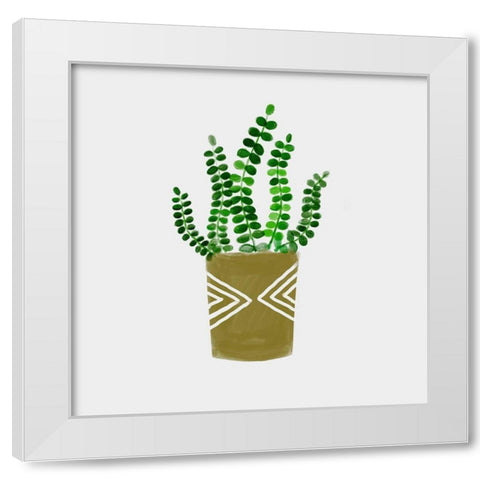 Nurtured Home 6 White Modern Wood Framed Art Print by Boho Hue Studio