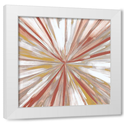 Hot Spin 2 White Modern Wood Framed Art Print by Boho Hue Studio