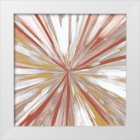 Hot Spin 2 White Modern Wood Framed Art Print by Boho Hue Studio