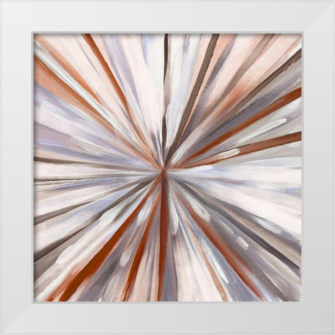 Hot Spin White Modern Wood Framed Art Print by Boho Hue Studio