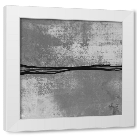 Samba BW White Modern Wood Framed Art Print by Boho Hue Studio
