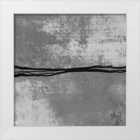 Samba BW White Modern Wood Framed Art Print by Boho Hue Studio