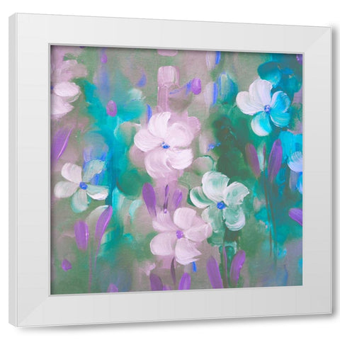 Spring Vagabond White Modern Wood Framed Art Print by Boho Hue Studio