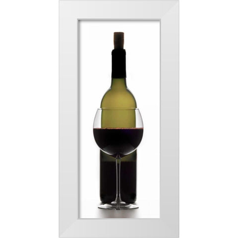Red Wine on White White Modern Wood Framed Art Print by Seidman, Barry