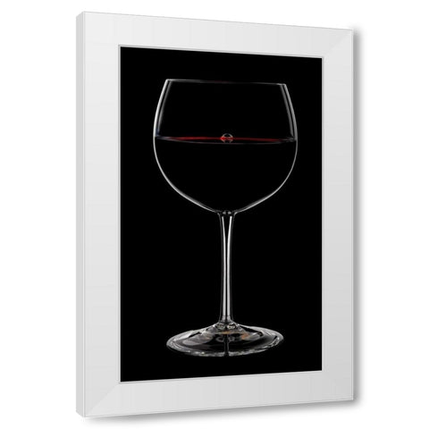 Bubble in the Red 2 White Modern Wood Framed Art Print by Seidman, Barry