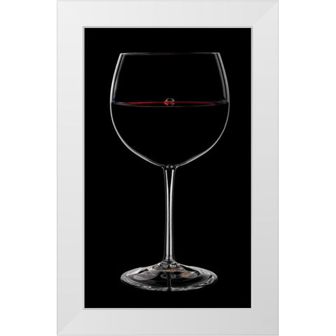 Bubble in the Red 2 White Modern Wood Framed Art Print by Seidman, Barry