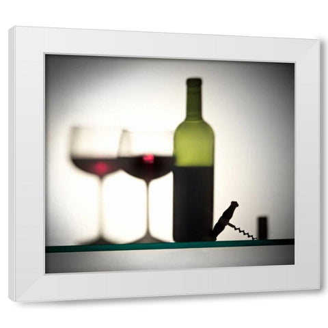 Fuzzy Still Life White Modern Wood Framed Art Print by Seidman, Barry