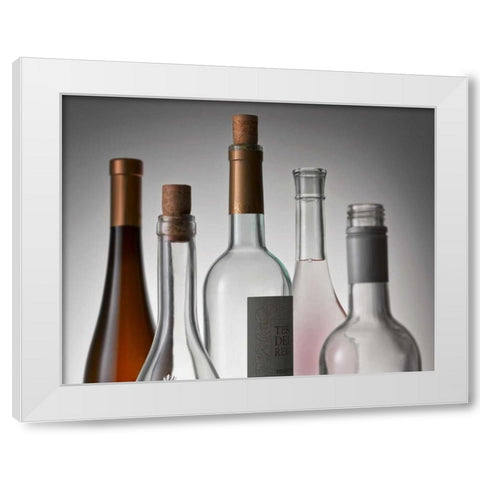 Bottle Topsprinted White Modern Wood Framed Art Print by Seidman, Barry