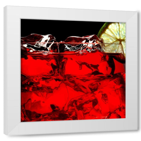 Dubonne Red White Modern Wood Framed Art Print by Seidman, Barry