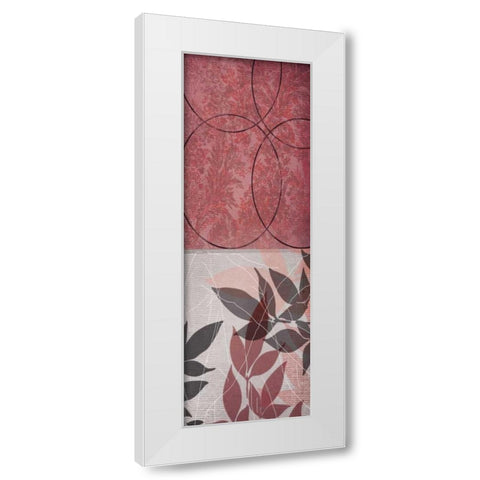 Red Leaf 2 White Modern Wood Framed Art Print by Dyer, Beverly