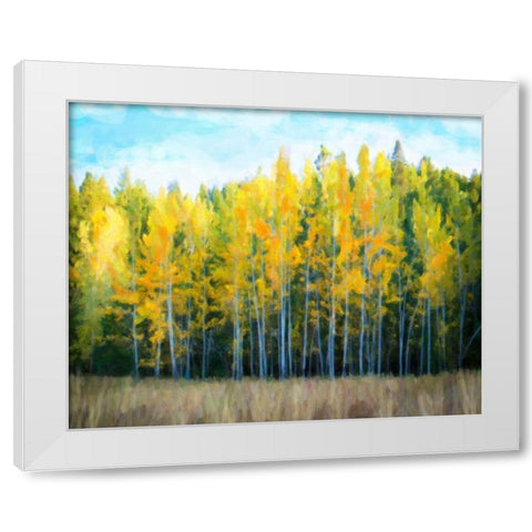 Trees 1 White Modern Wood Framed Art Print by Alvarez, Cynthia