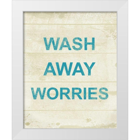 Bath 1 White Modern Wood Framed Art Print by Alvarez, Cynthia