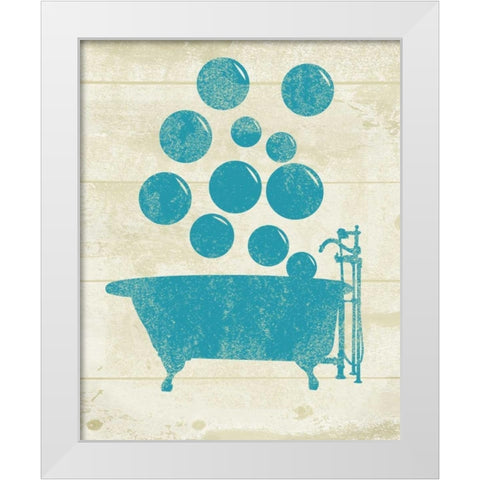 Bath 3 White Modern Wood Framed Art Print by Alvarez, Cynthia