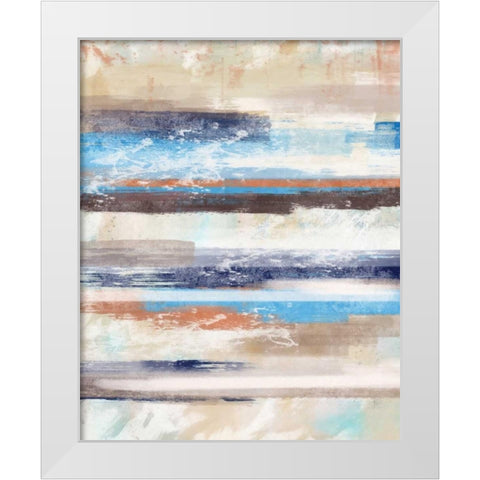 Lines A White Modern Wood Framed Art Print by Alvarez, Cynthia