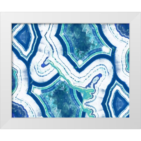 Agate 1 White Modern Wood Framed Art Print by Alvarez, Cynthia