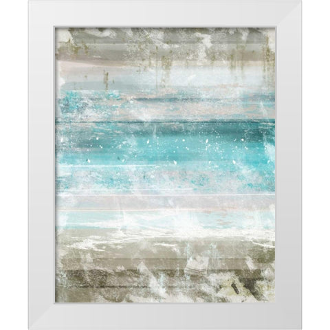 Aqua Space 2 White Modern Wood Framed Art Print by Alvarez, Cynthia