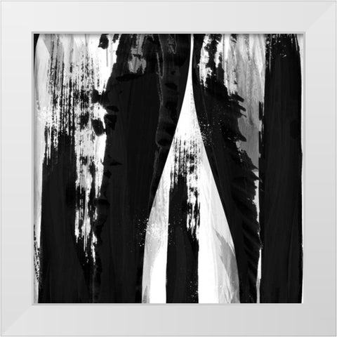 Darkness Reigns II White Modern Wood Framed Art Print by Alvarez, Cynthia