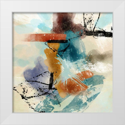Mix A White Modern Wood Framed Art Print by Alvarez, Cynthia