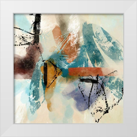 Mix B White Modern Wood Framed Art Print by Alvarez, Cynthia