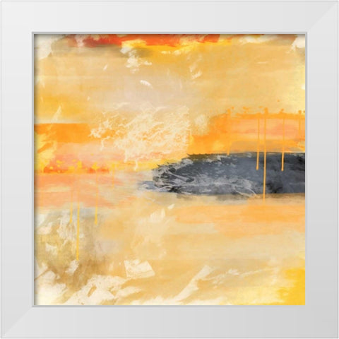 Orange 1 White Modern Wood Framed Art Print by Alvarez, Cynthia