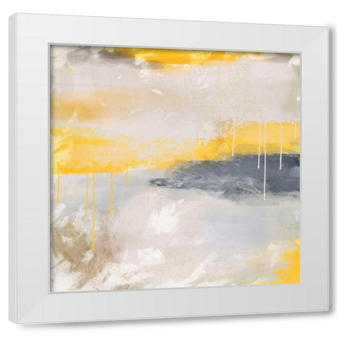 Yellow A White Modern Wood Framed Art Print by Alvarez, Cynthia