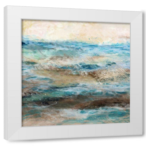Wave White Modern Wood Framed Art Print by Alvarez, Cynthia