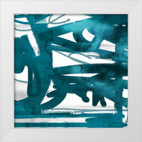 Option 2 White Modern Wood Framed Art Print by Alvarez, Cynthia