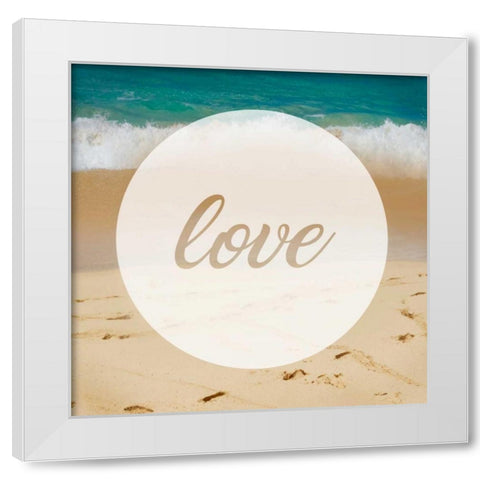 Circle Love White Modern Wood Framed Art Print by Alvarez, Cynthia