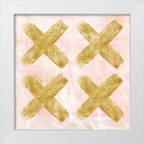 Tic Tac Toe White Modern Wood Framed Art Print by Alvarez, Cynthia