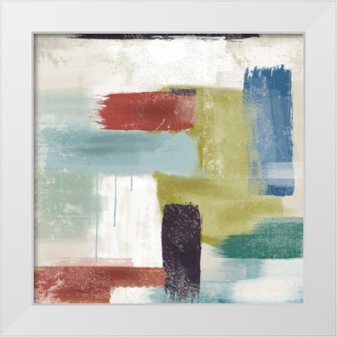 Topical 1 White Modern Wood Framed Art Print by Alvarez, Cynthia