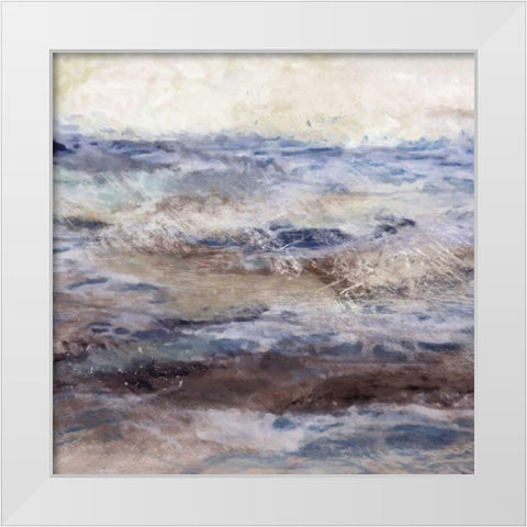 Currents 1 White Modern Wood Framed Art Print by Alvarez, Cynthia
