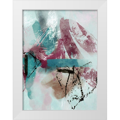The Fuse 2  White Modern Wood Framed Art Print by Alvarez, Cynthia