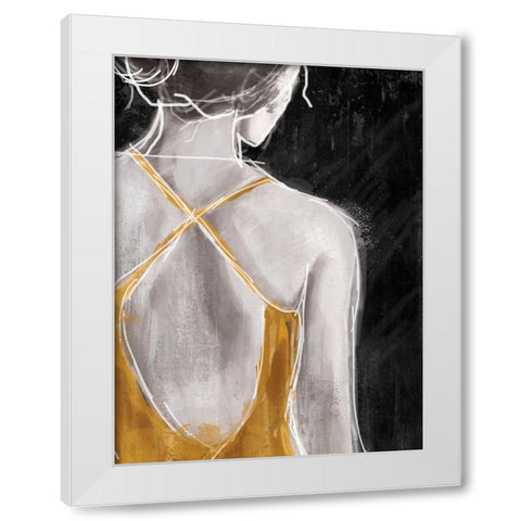 Gold on The Town 1 White Modern Wood Framed Art Print by Alvarez, Cynthia