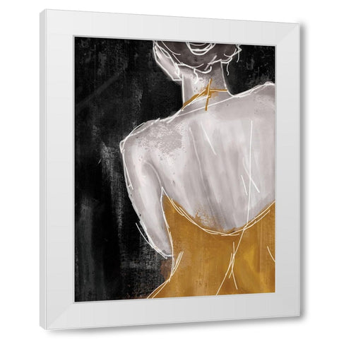 Gold on The Town 2 White Modern Wood Framed Art Print by Alvarez, Cynthia
