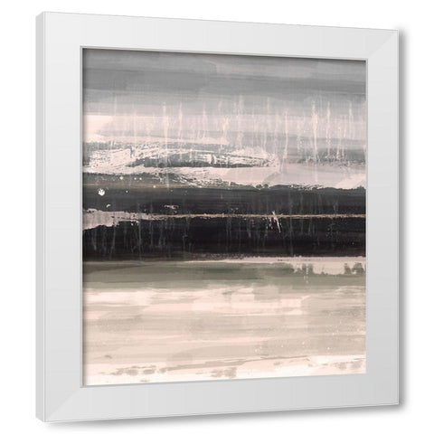 Neutral Radiantness B White Modern Wood Framed Art Print by Alvarez, Cynthia