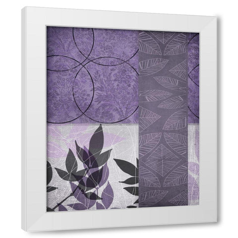 Vibrant Purple Leaf 1 White Modern Wood Framed Art Print by Dyer, Beverly