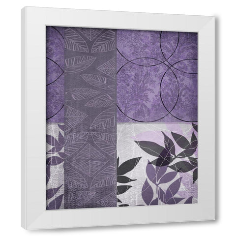 Vibrant Purple Leaf 2 White Modern Wood Framed Art Print by Dyer, Beverly