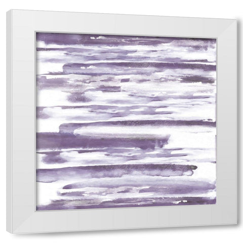 Purple Haze 1 White Modern Wood Framed Art Print by Alvarez, Cynthia