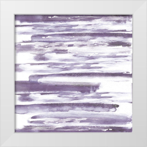 Purple Haze 1 White Modern Wood Framed Art Print by Alvarez, Cynthia