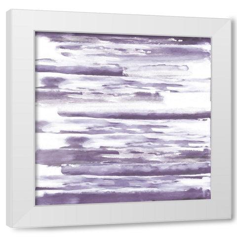 Purple Haze 2 White Modern Wood Framed Art Print by Alvarez, Cynthia