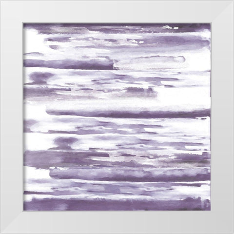 Purple Haze 2 White Modern Wood Framed Art Print by Alvarez, Cynthia