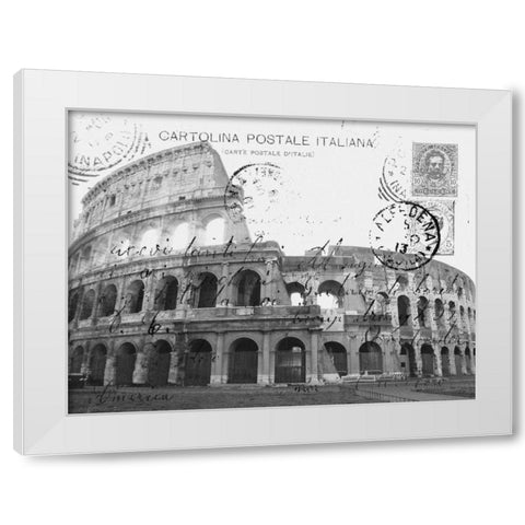 Vintage Roma White Modern Wood Framed Art Print by Stevens, Carole