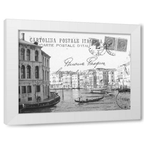 Vintage Venezia I White Modern Wood Framed Art Print by Stevens, Carole