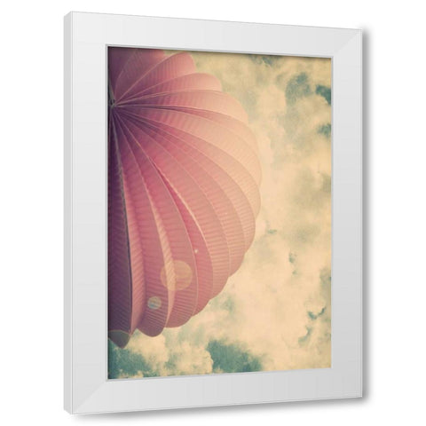 Paper Fan 2 White Modern Wood Framed Art Print by Davis Ashley
