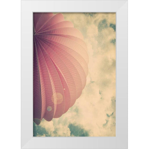 Paper Fan 2 White Modern Wood Framed Art Print by Davis Ashley