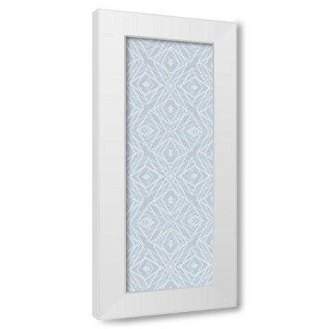 Neutral Diamonds White Modern Wood Framed Art Print by Brown, Denise