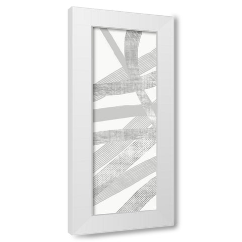 Opposites Attract 1 White Modern Wood Framed Art Print by Brown, Denise