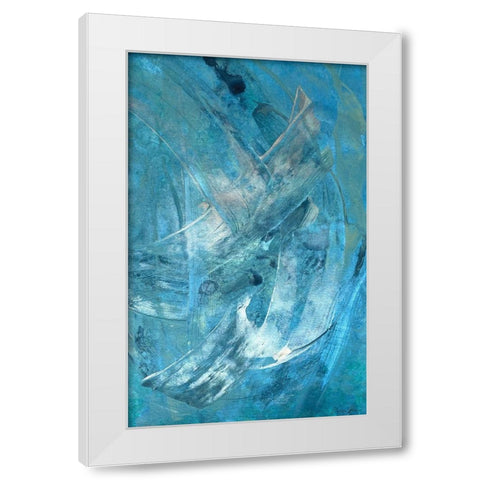 Mood 2 White Modern Wood Framed Art Print by Brown, Denise